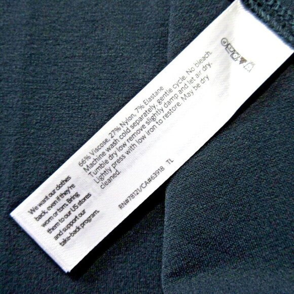 NWT Eileen Fisher Crew Shift in Forest Night Lightweight Washable Crepe Dress XS - Picture 4 of 5